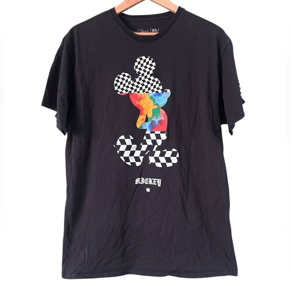 Disney Neff Graphic Black Mickey Mouse Shirt Sz XL